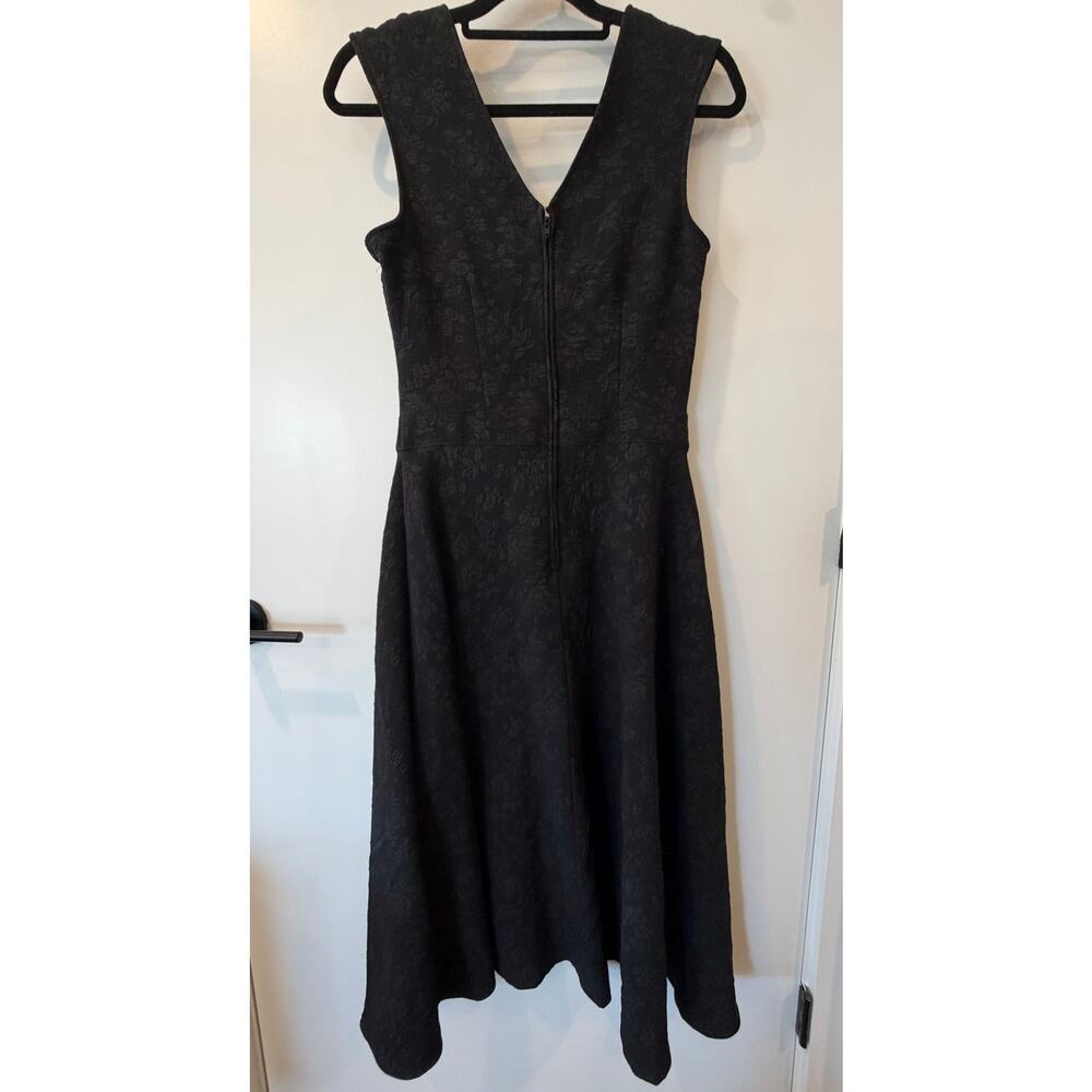 Bettie Page Queen of Pinups Size 12 Black Lace Cocktail Dress - Midi Length - Picture 3 of 3